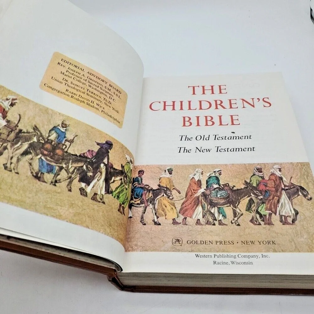 The Children's Bible Soft Hardcover Book‎ Golden Press Illustrated Vintage 1965